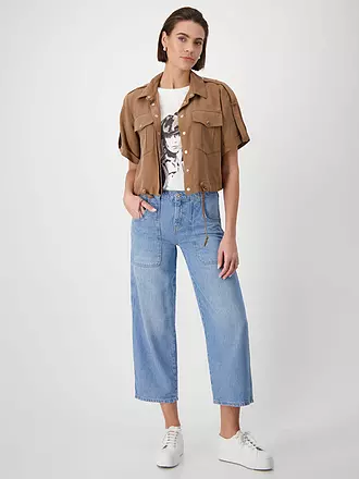 MONARI | Blusa camisera | camel
